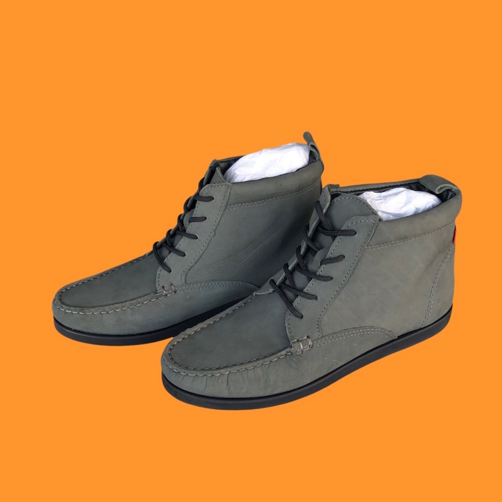 Marc Joseph Grey Suede Boots unisex
